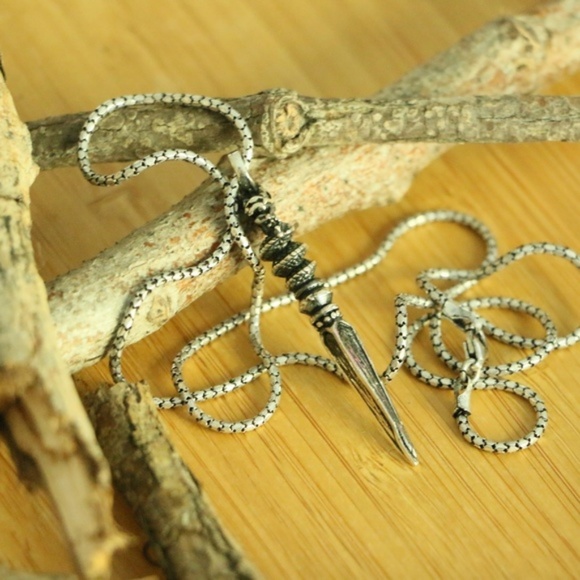 Sterling Silver Stylish Men's Necklace - Picture 7 of 8